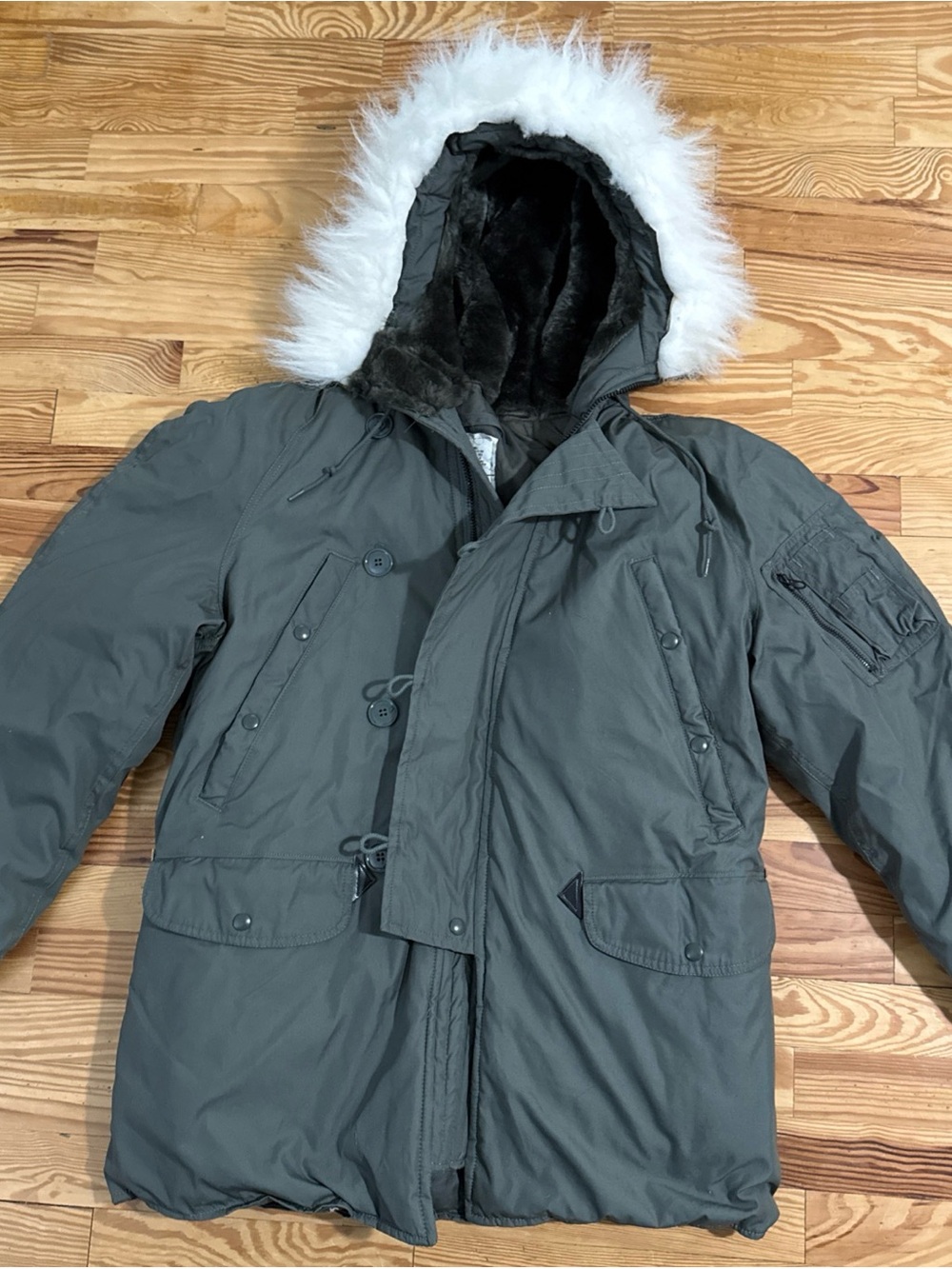 Vtg 1988 Type N-3B Extreme Cold Weather Parka Jacket 80 Snorkel 8415-00-376-1668
